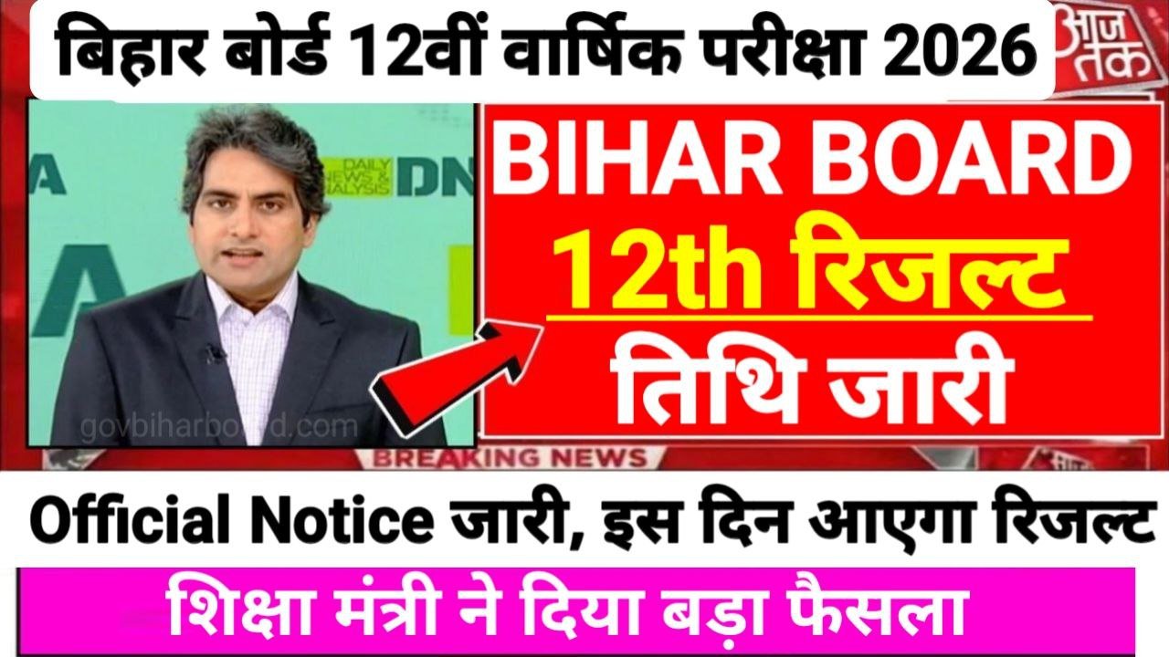Bihar Board Inter Result Date 2026
